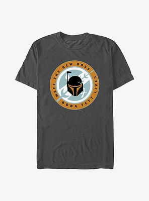 Star Wars The Book Of Boba Fett New Boss Badge T-Shirt