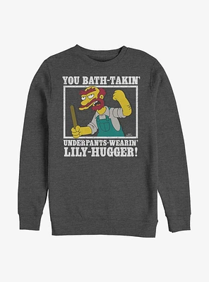 The Simpsons Groundskeeper Willie Crew Sweatshirt
