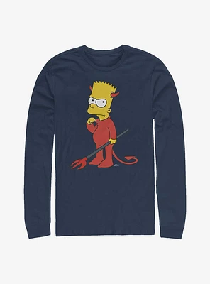 The Simpsons Devil Bart Long-Sleeve T-Shirt
