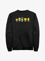 The Simpsons Chibi Lineup Crew Sweatshirt