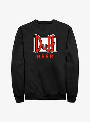 The Simpsons Duff Beer Crew Sweatshirt