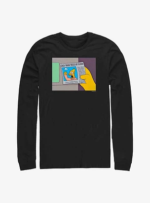 The Simpsons Old Man Yells Long-Sleeve T-Shirt