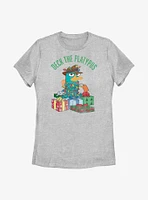 Disney Phineas And Ferb Deck The Platypus Womens T-Shirt
