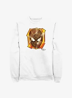 Marvel Spider-Man: No Way Home Mask Pieces Crew Sweatshirt