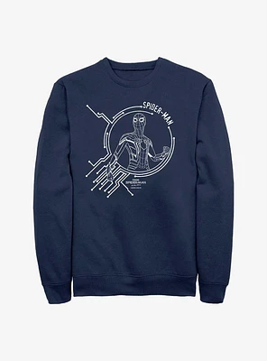 Marvel Spider-Man: No Way Home White Tech Crew Sweatshirt