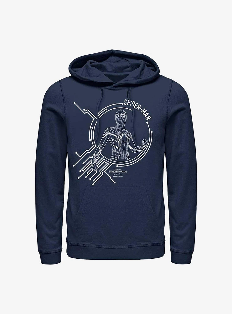 Marvel Spider-Man: No Way Home White Tech Hoodie