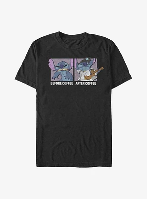 Disney Lilo & Stitch Before Coffee After T-Shirt