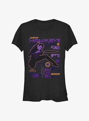 Marvel Hawkeye Trust Barton And Bishop Girls T-Shirt