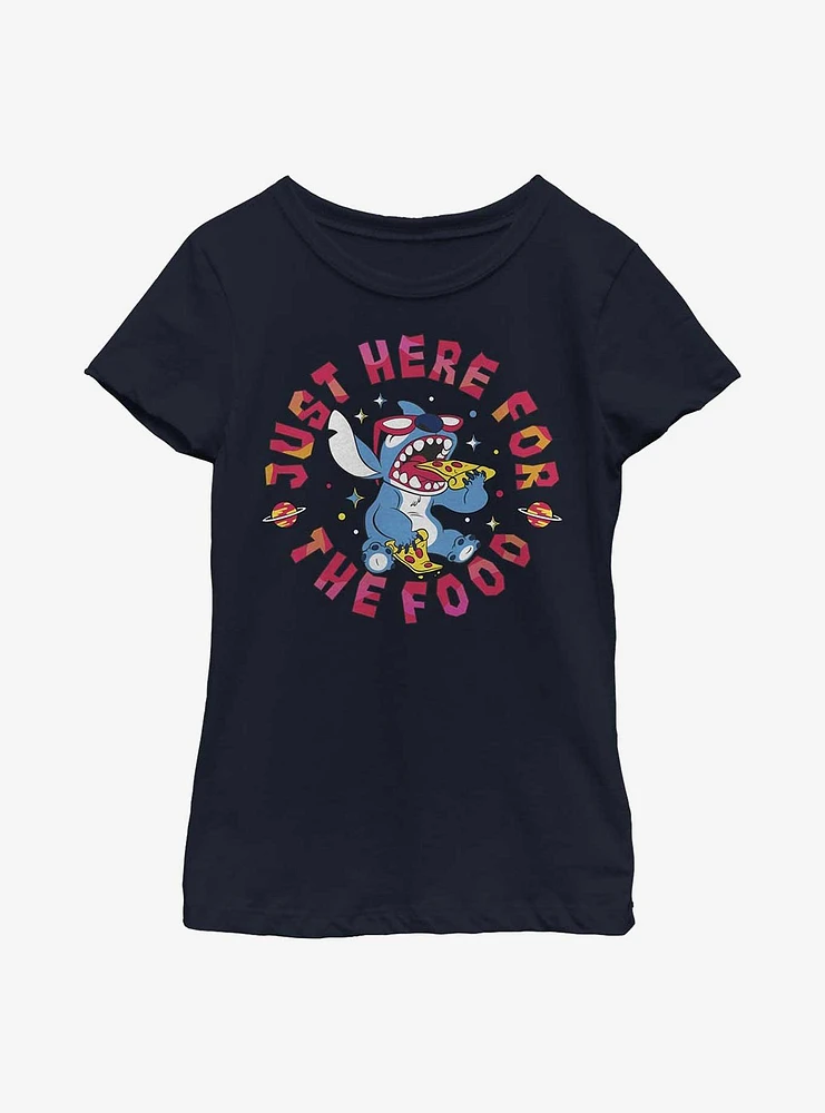 Disney Lilo & Stitch Pizza Youth Girls T-Shirt