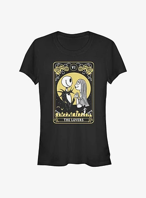 The Nightmare Before Christmas Jack & Sally Lovers Tarot Girls T-Shirt