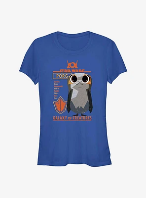 Star Wars: Galaxy Of Creatures Porg Specifics Girls T-Shirt
