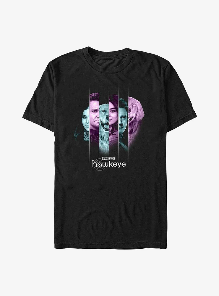 Marvel Hawkeye Character Panels T-Shirt