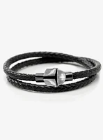Star Wars The Mandalorian Helmet Double Wrap Stainless Steel Bracelet