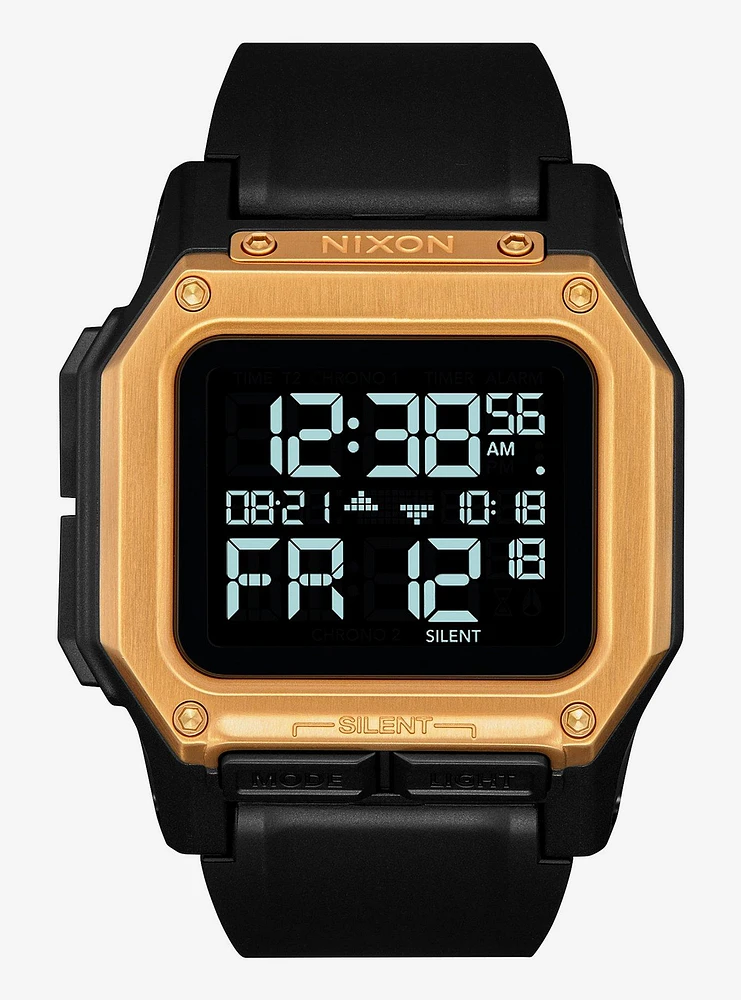Nixon Regulus Black Gold Watch