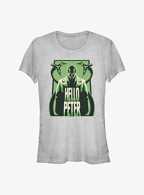 Marvel's Spider-Man Hello Peter Badge Girl's T-Shirt