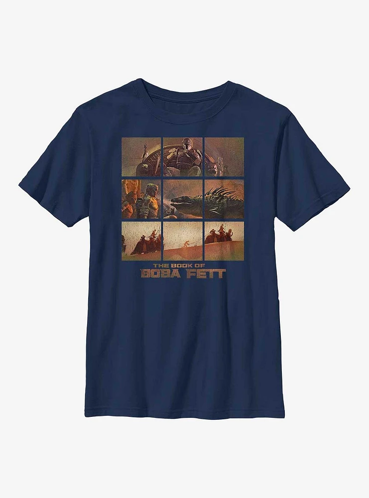 Star Wars The Book Of Boba Fett Desert Palace Youth T-Shirt