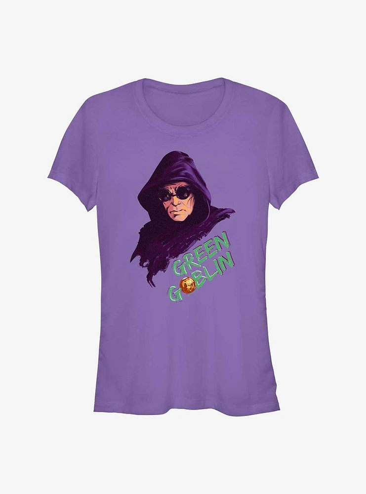 Marvel Spider-Man: No Way Home Hooded Green Goblin Girls T-Shirt