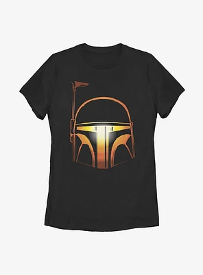 Star Wars Pumpkin Boba Fett Womens T-Shirt