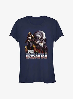 Star Wars The Book Of Boba Fett Double Krrsantan Girls T-Shirt