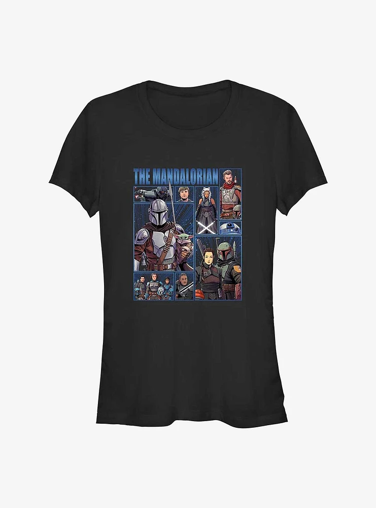 Star Wars The Mandalorian Cast Of Many Girl's T-Shirt