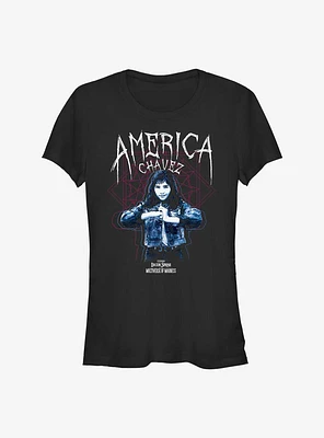 Marvel Doctor Strange The Multiverse Of Madness Chavez Portal Girls T-Shirt