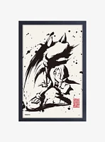 Sonic the Hedgehog Inked Knuckles Framed Wood Wall Art