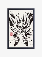 Sonic the Hedgehog Inked Super Sonic Framed Wood Wall Art
