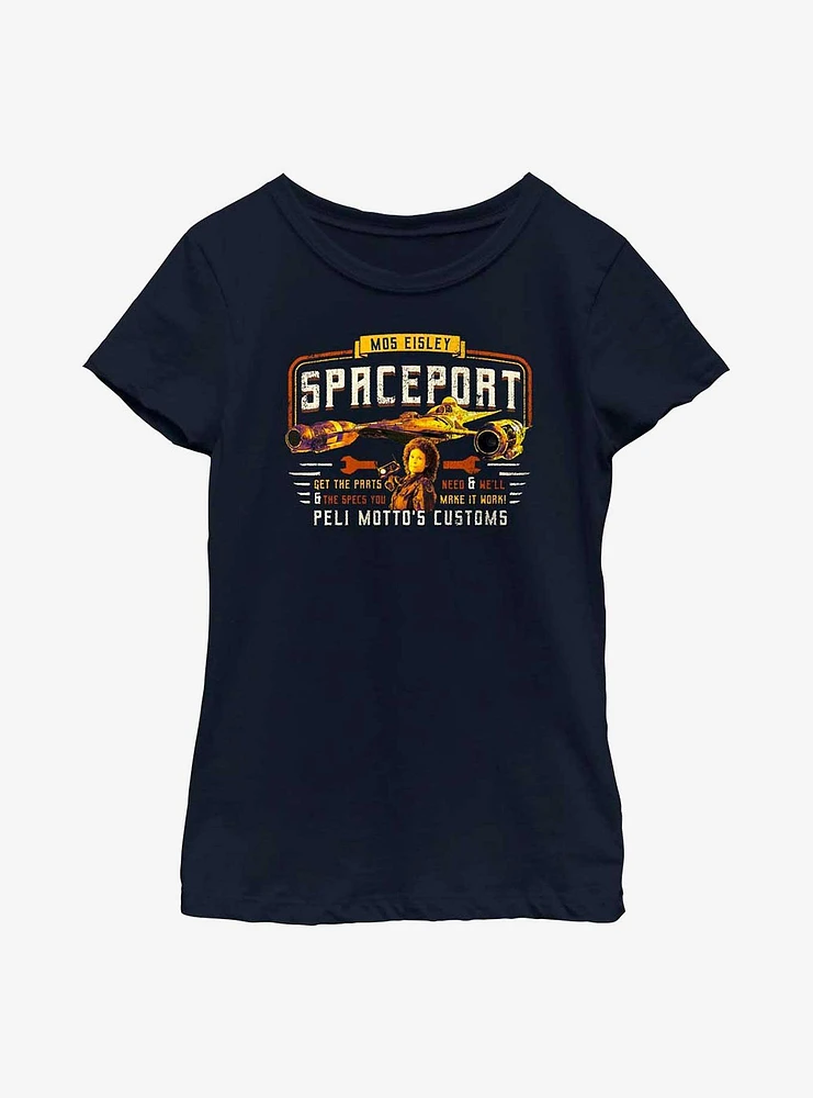 Star Wars Book Of Boba Fett Peli Motto's Customs Youth Girls T-Shirt
