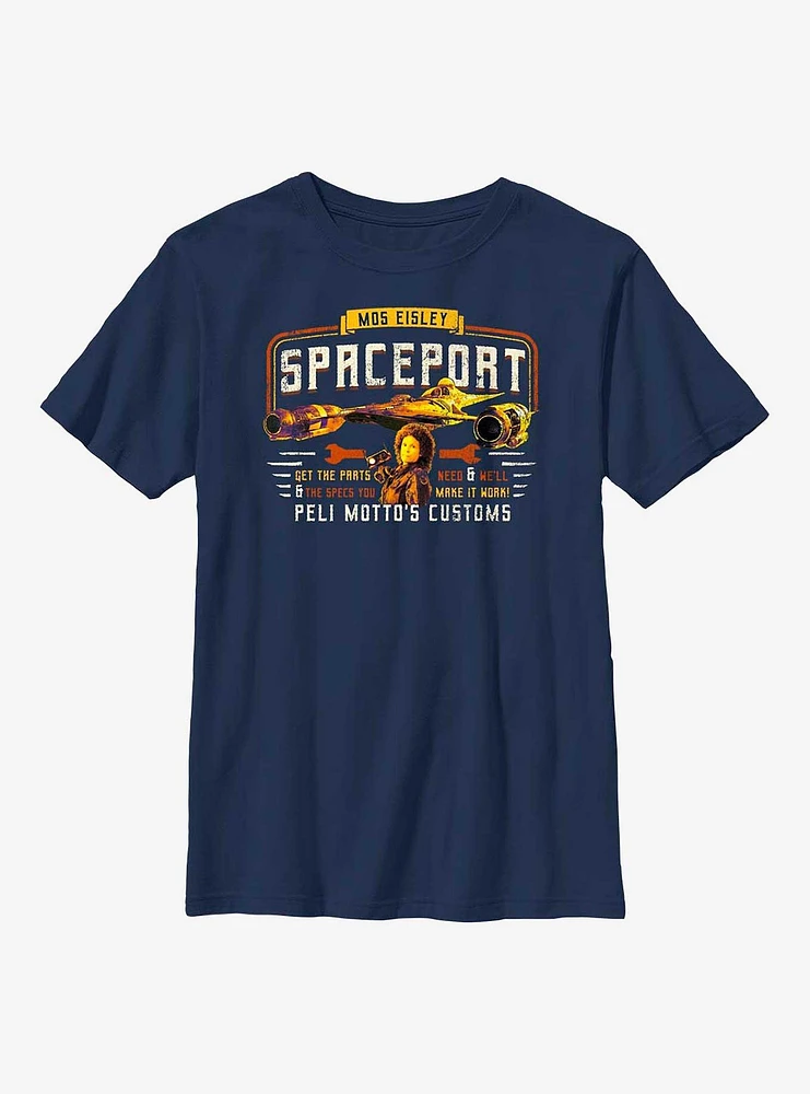 Star Wars Book Of Boba Fett Peli Motto's Customs Youth T-Shirt