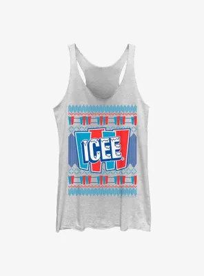 Icee Fair Isle Pattern Womens Tank Top