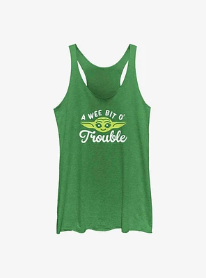 Star Wars The Mandalorian Child Face Trouble Girls Tank
