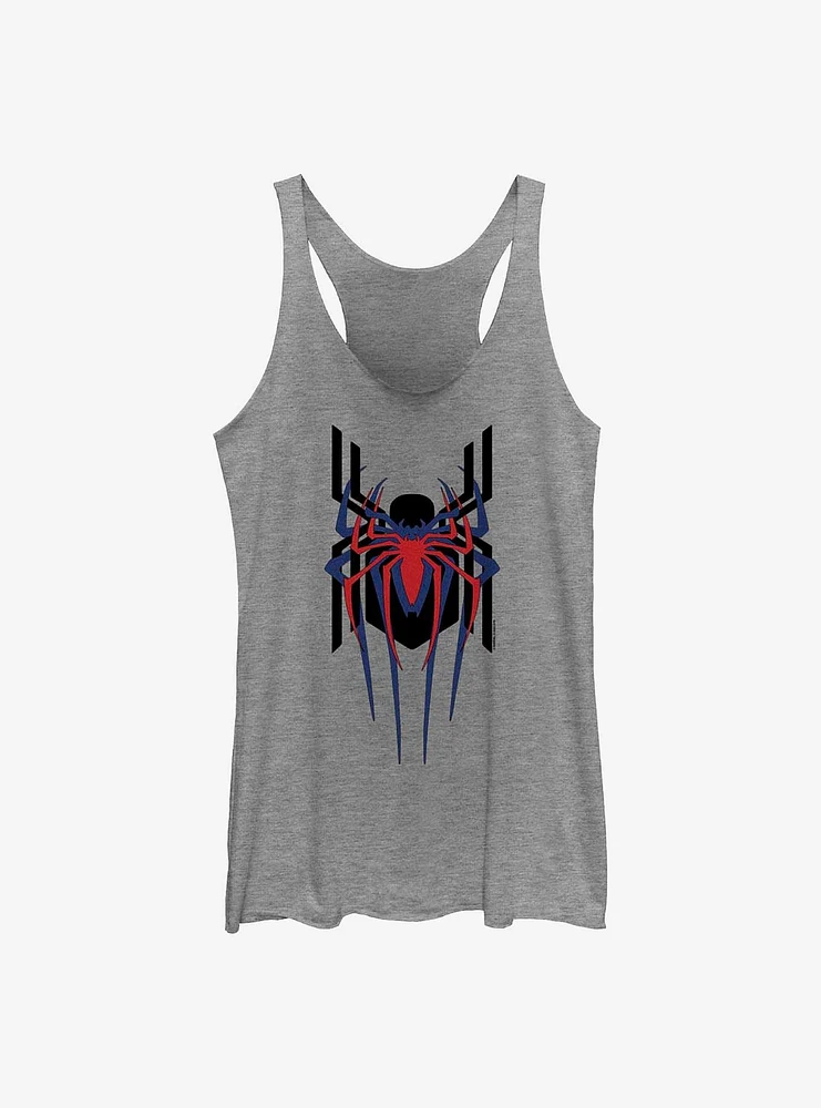 Marvel Spider-Man Spiders Stacked Raw Edge Girl's Tank