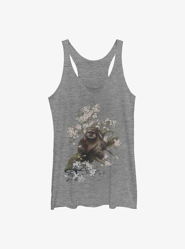 Star Wars Ewok The Flowers Womens Tank Top