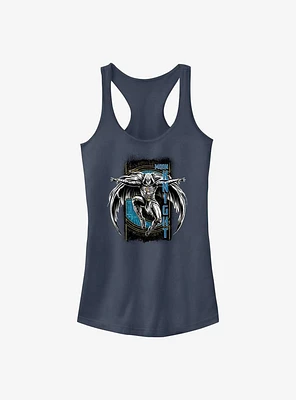 Marvel Moon Knight Grunge Badge Girls Tank