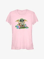 Star Wars The Mandalorian Child Easter Eggs Girls T-Shirt