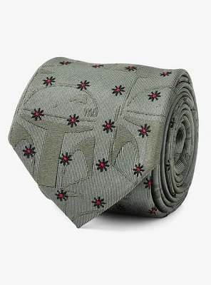Star Wars The Book of Boba Fett Green Motif Men's Tie