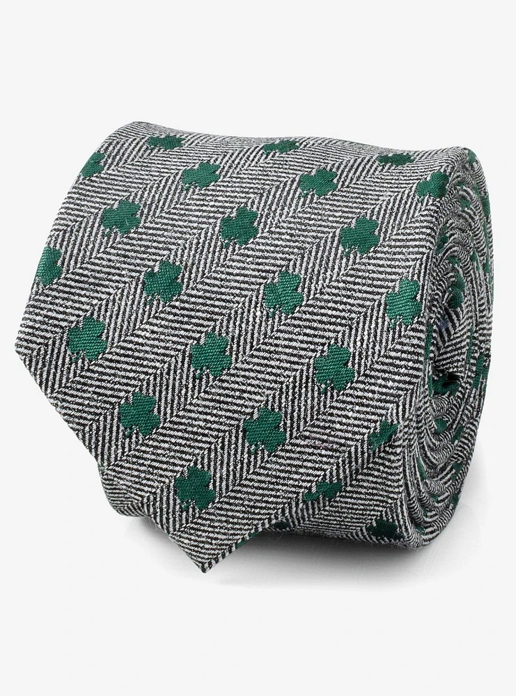 Herringbone Shamrock Men's Tie