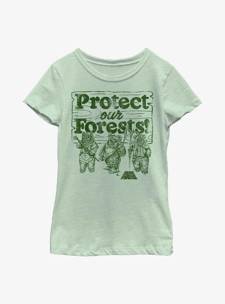 Star Wars Protect Our Forest Youth Girls T-Shirt