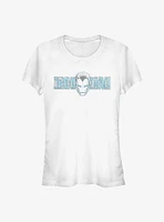 Marvel Iron Man Face Girls T-Shirt