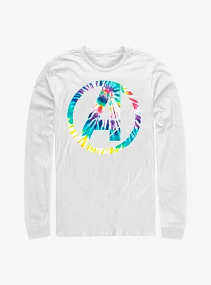 Marvel Avengers Tie-Dye Logo Long-Sleeve T-Shirt
