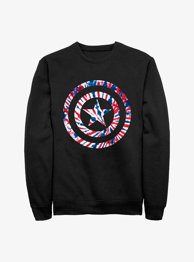 Marvel Captain America Tie-Dye Sweatshirt