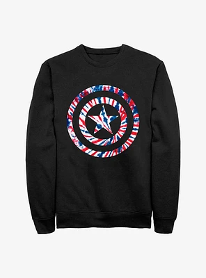 Marvel Captain America Tie-Dye Sweatshirt