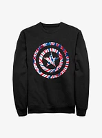Marvel Captain America Tie-Dye Sweatshirt