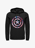 Marvel Captain America Tie-Dye Hoodie