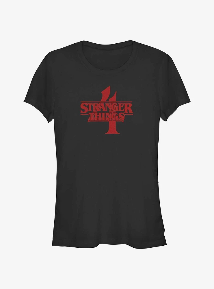 Stranger Things Season 4 Logo Girls T-Shirt
