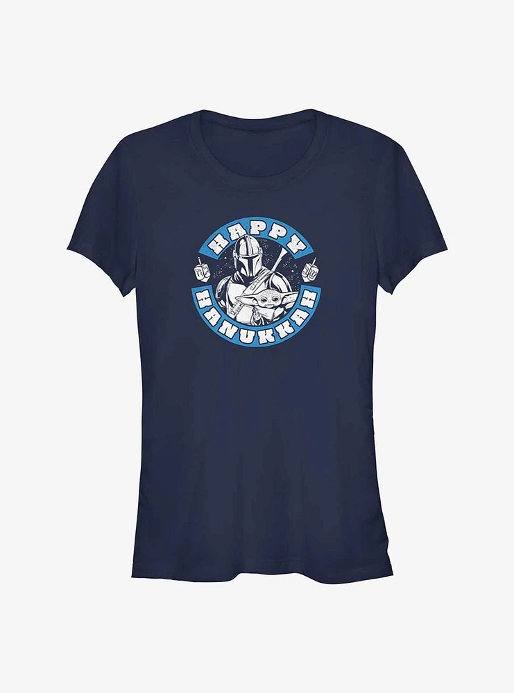 Star Wars The Mandalorian Mando Hanukkah Girls T-Shirt