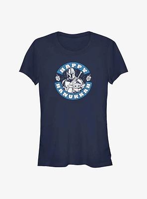 Star Wars The Mandalorian Mando Hanukkah Girls T-Shirt