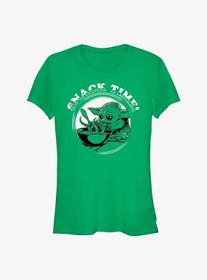 Star Wars The Mandalorian Snack Time Girls T-Shirt