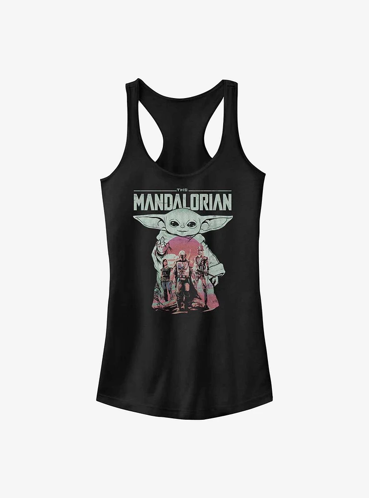 Star Wars The Mandalorian Grogu's Squad Girls Tank