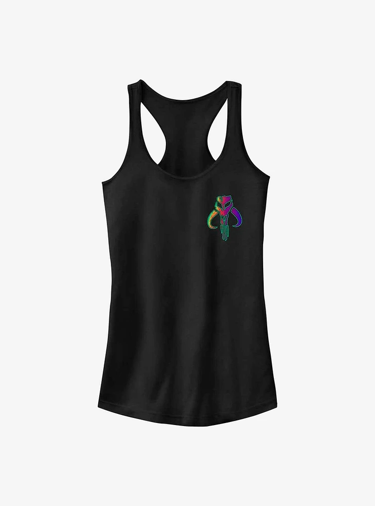 Star Wars The Mandalorian Neon Mythosaur Icon Girls Tank